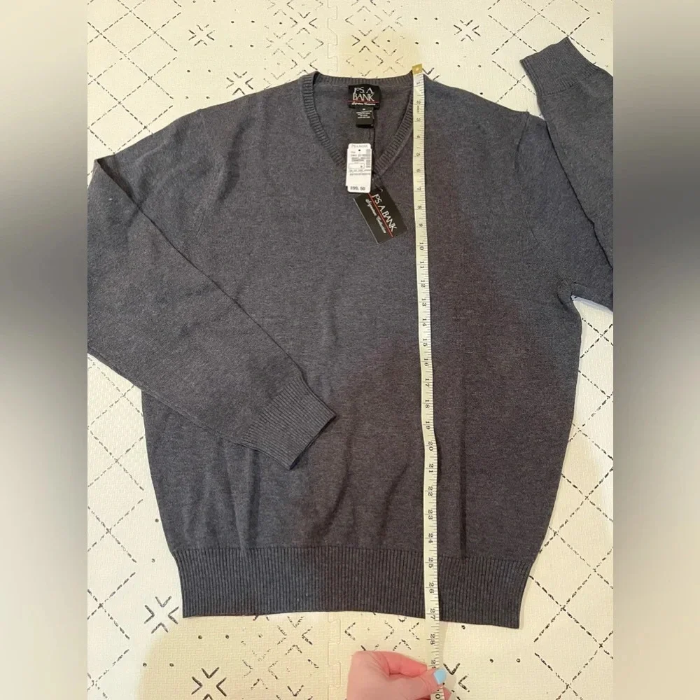 NWT Jos. A Bank Pima Cotton V-neck Sweater‎ medium